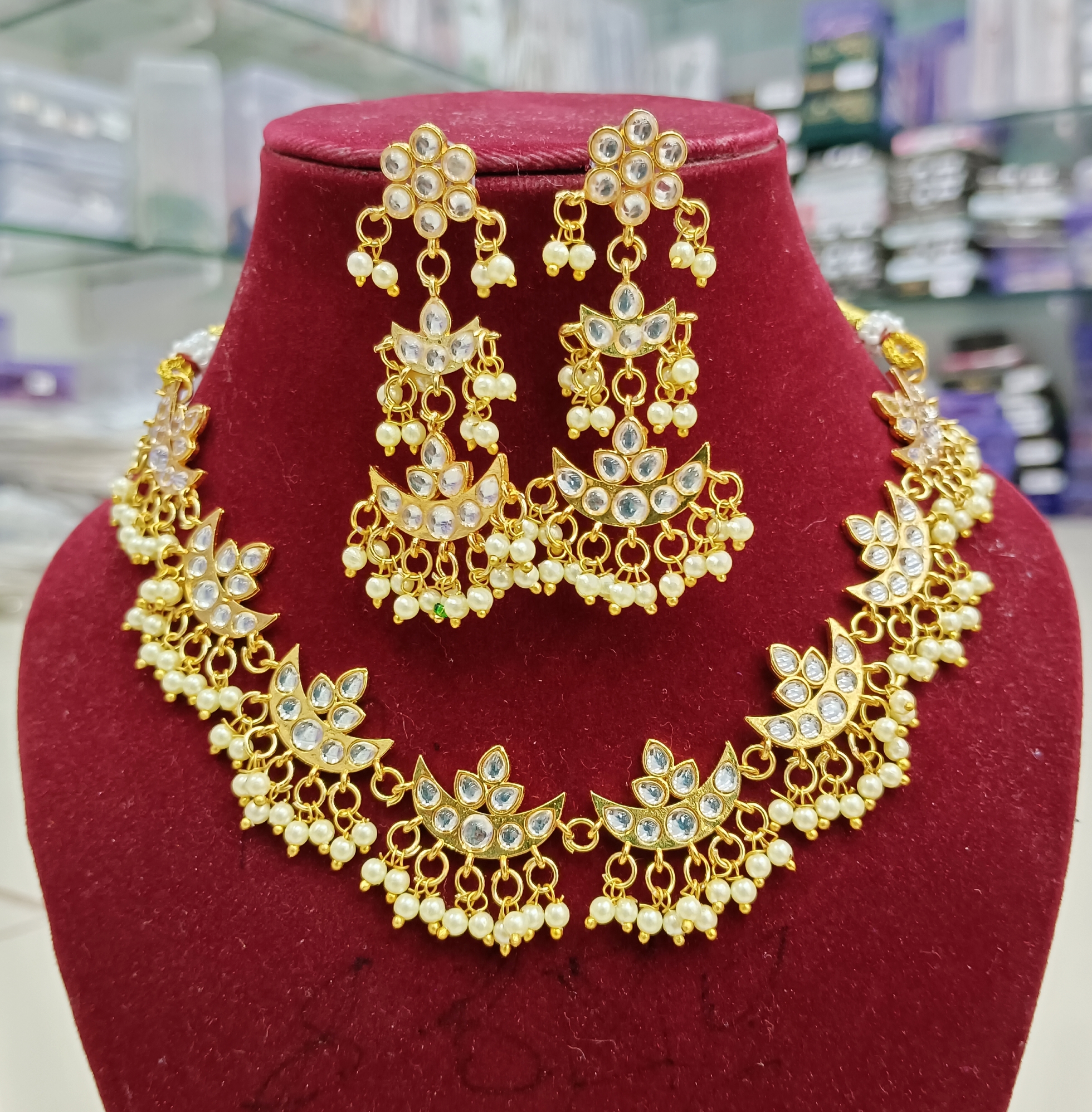 Traditional Gold Plated Necklace Set