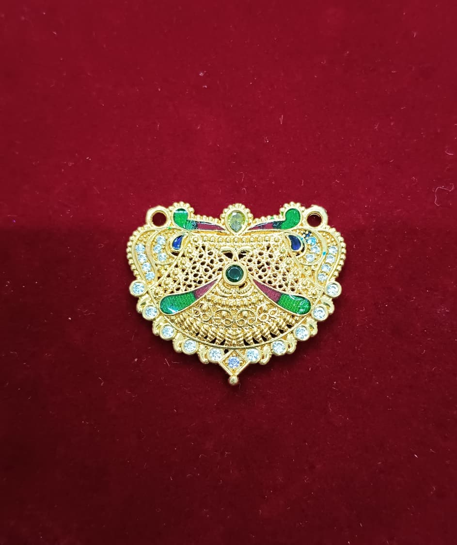 Traditional Gold Pendant SanjhSavera Mangalsutra