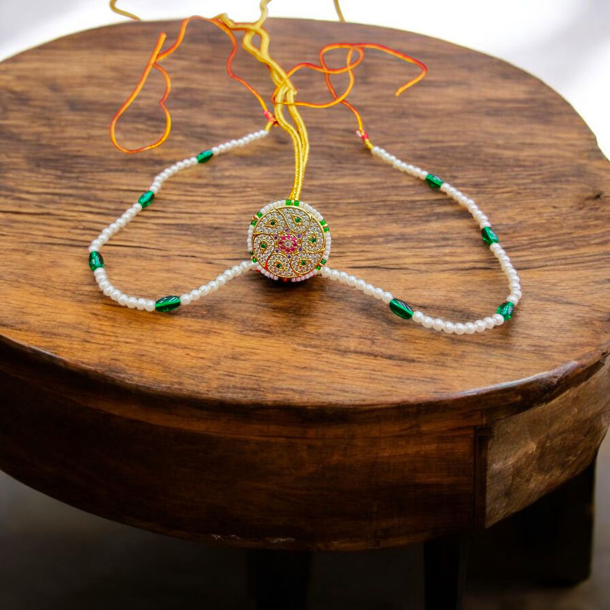 Traditional Beaded Maang Tikka