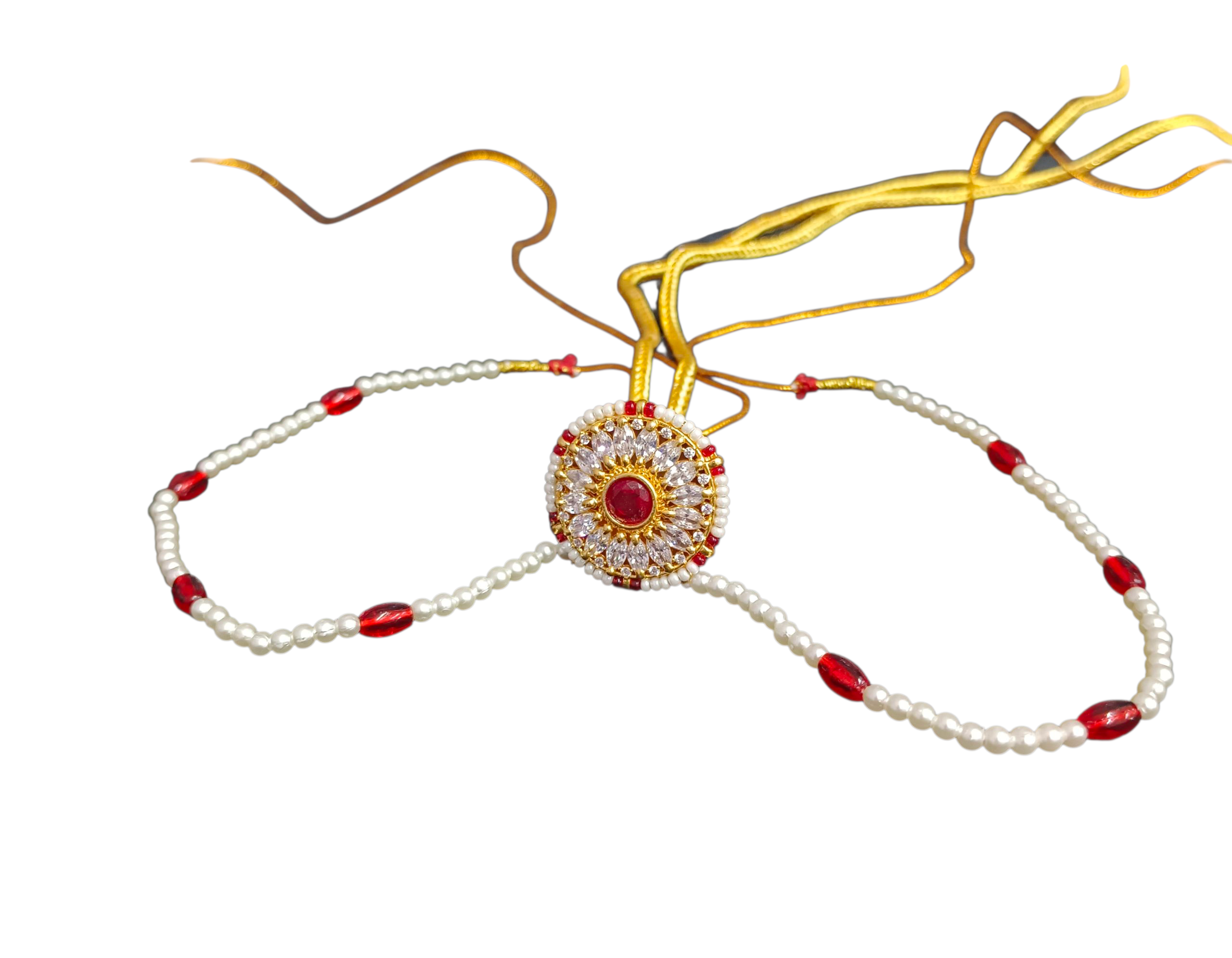 Traditional Pearl and Bead Necklace