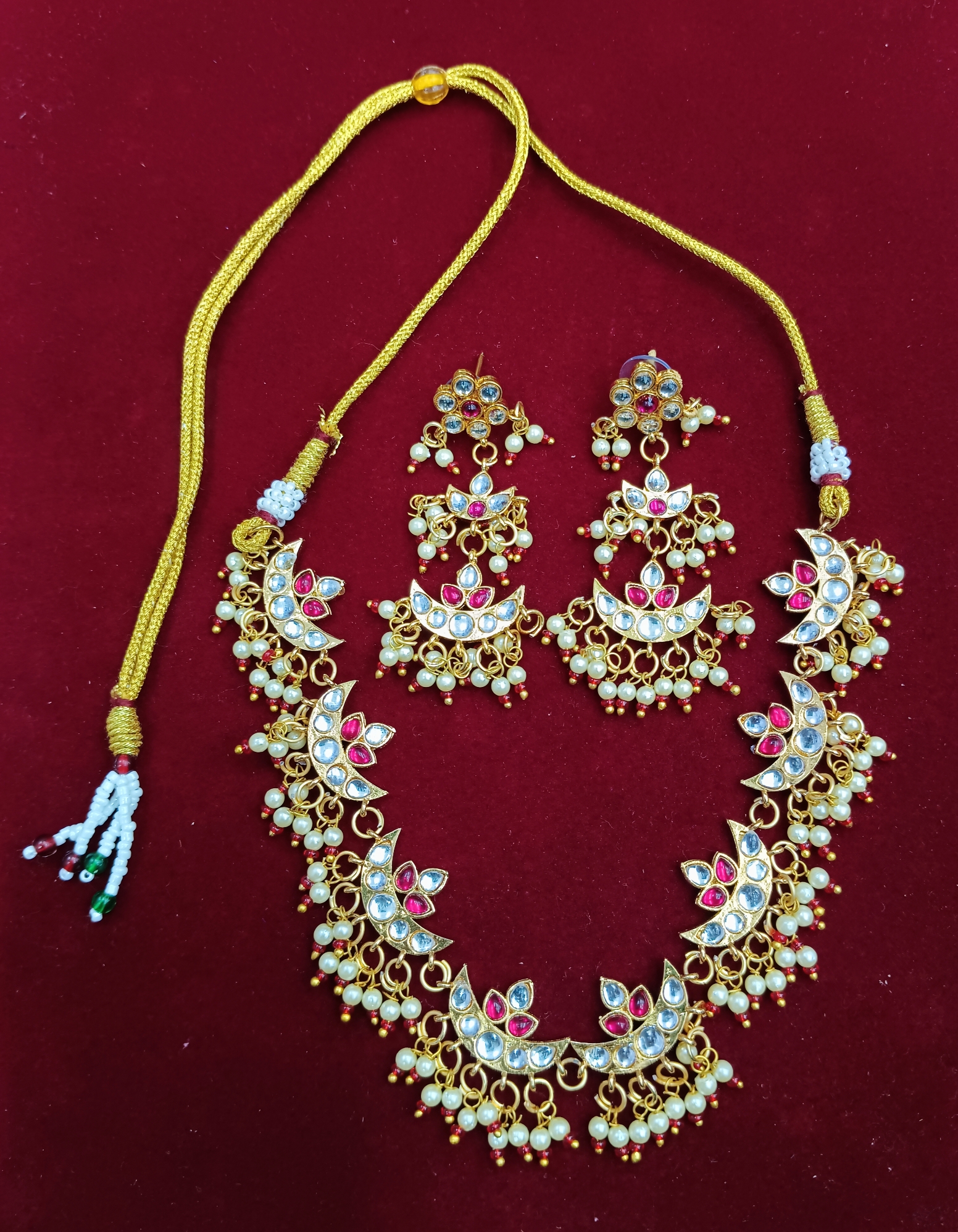 Traditional Gold-Tone Necklace Set