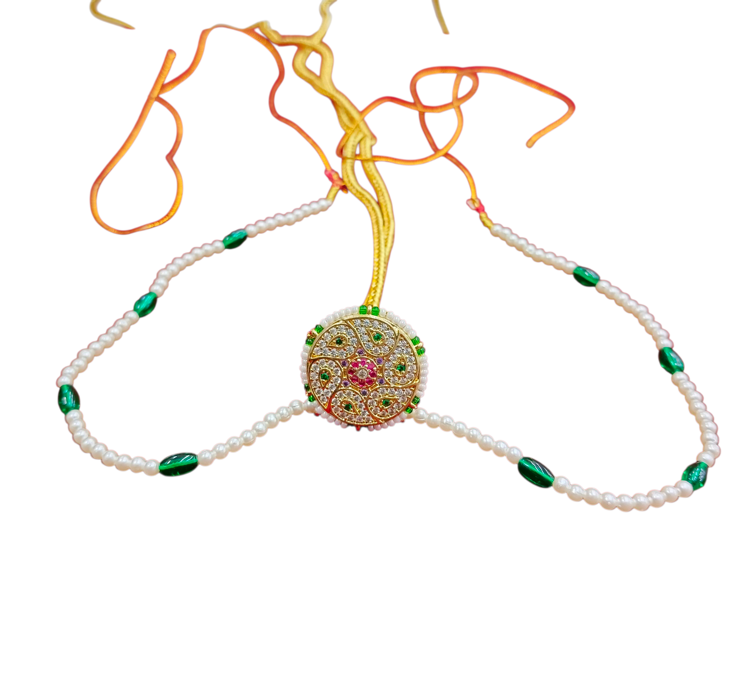 Traditional Beaded Maang Tikka