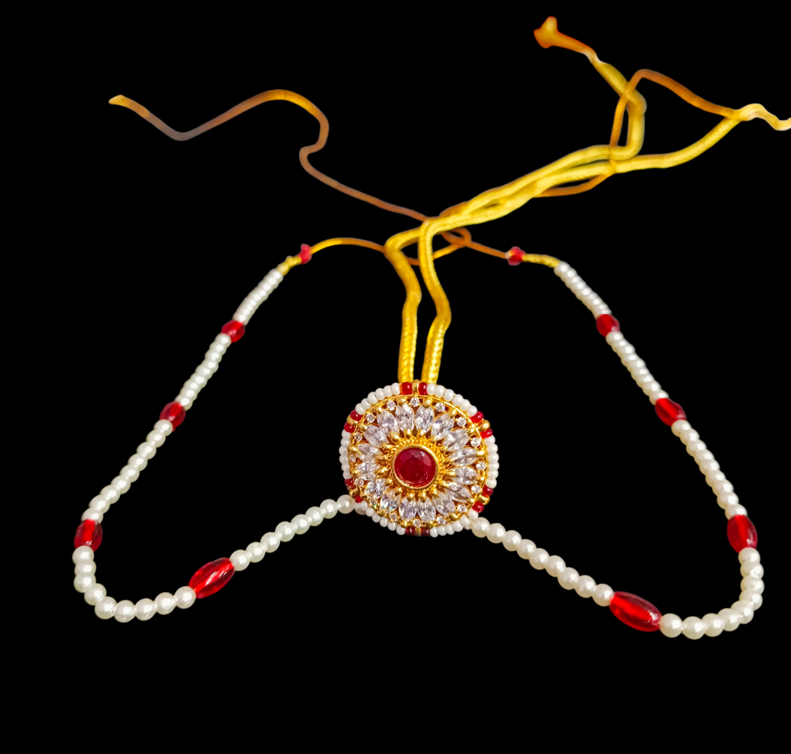 Traditional Pearl and Bead Necklace