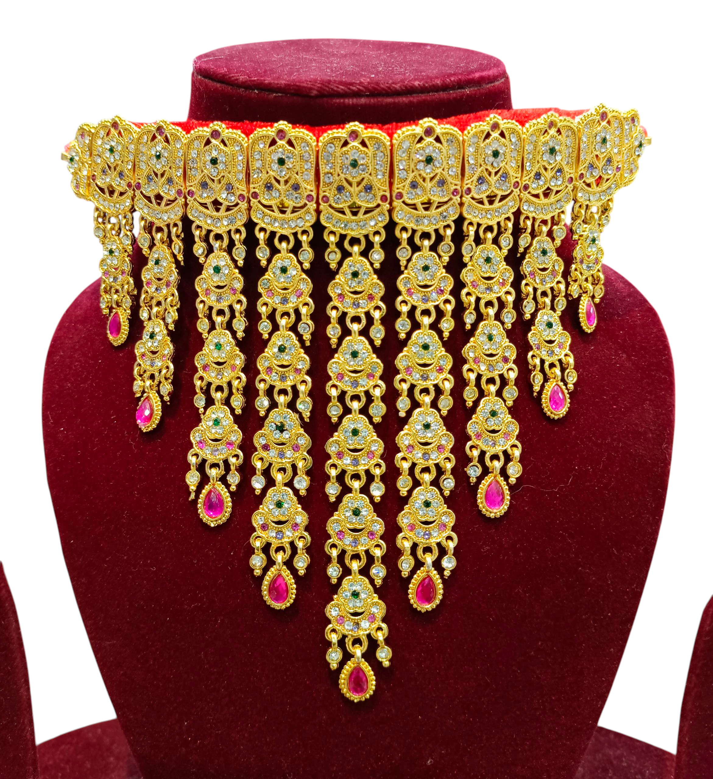 Elegant Rajputi Kundan Choker Necklace & Earring Set | Bridal Gold Plated Jewellery for Women