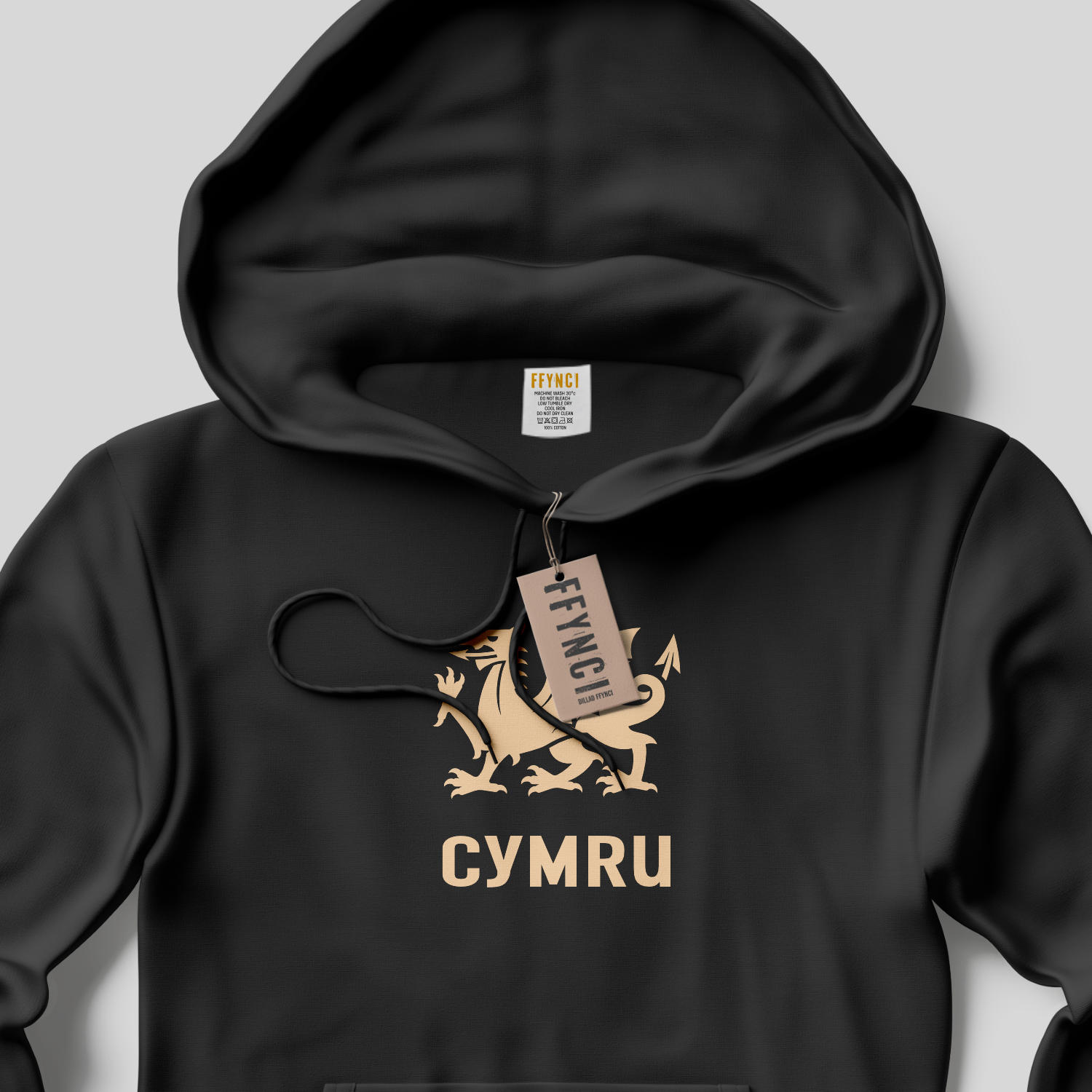 Hwdi DDRAIG CYMRU - DRAGON CYMRU Graphic hoodie