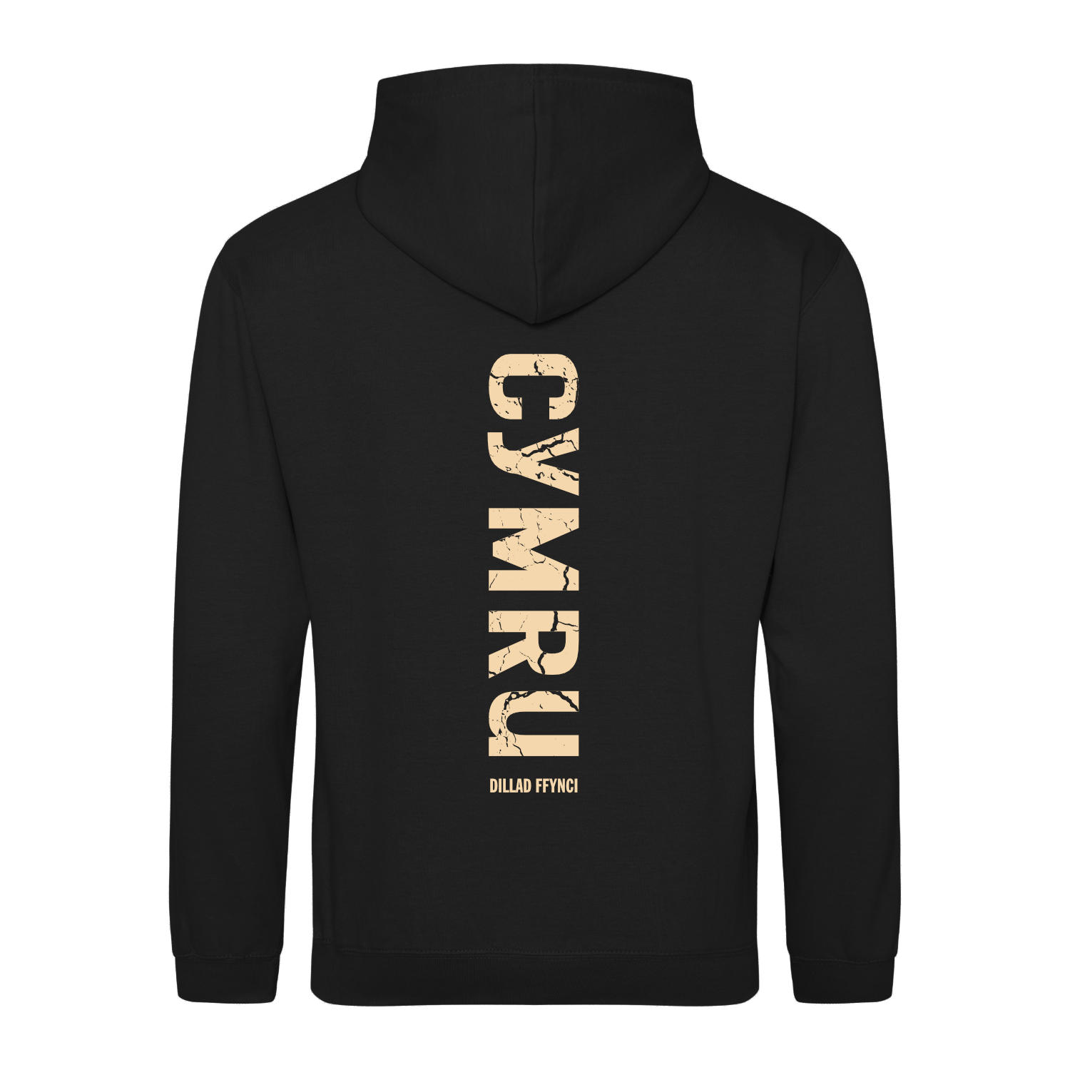 Hwdi CYMRU - Distressed unicase CYMRU Graphic hoodie