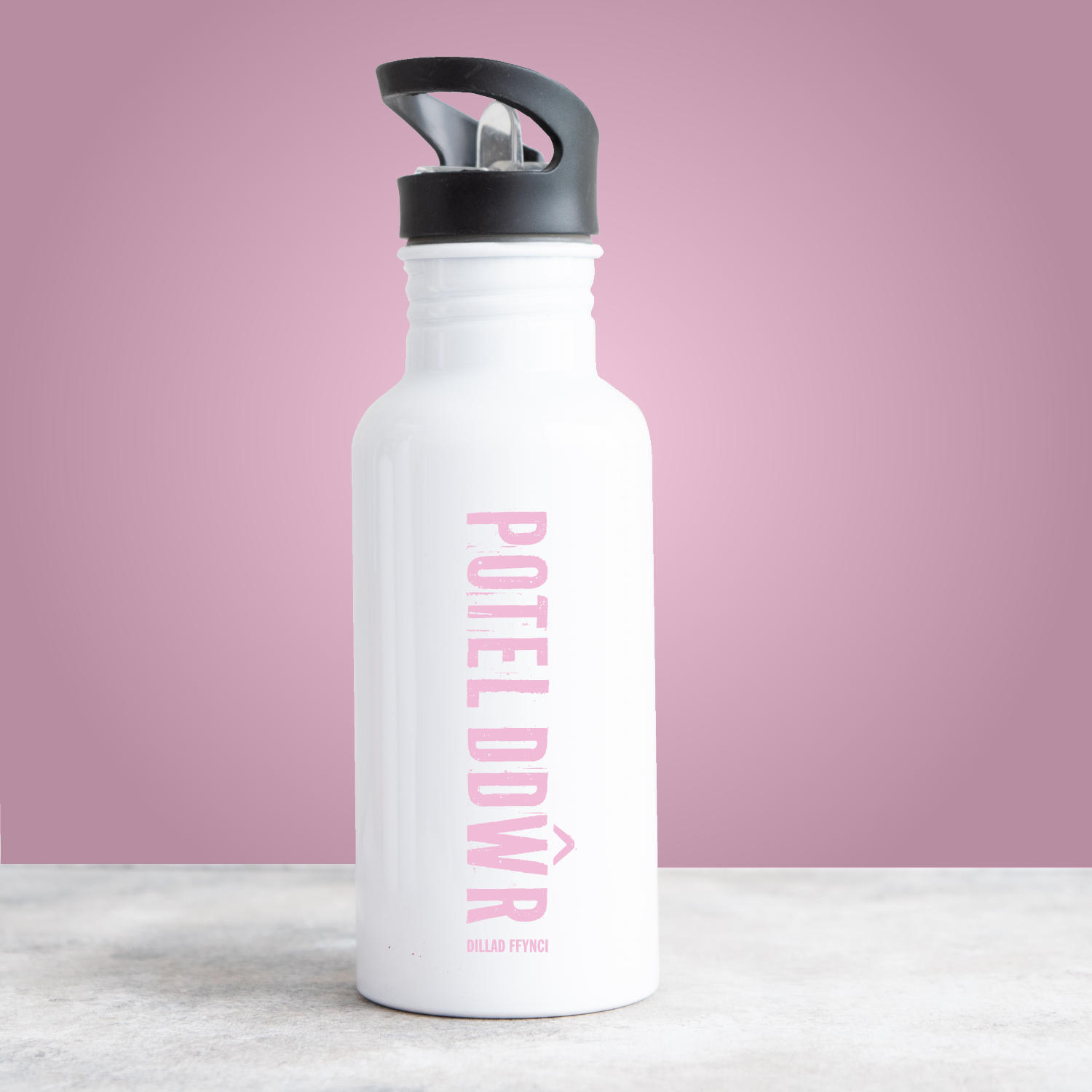 Steel Water Bottle - Potel Ddwr