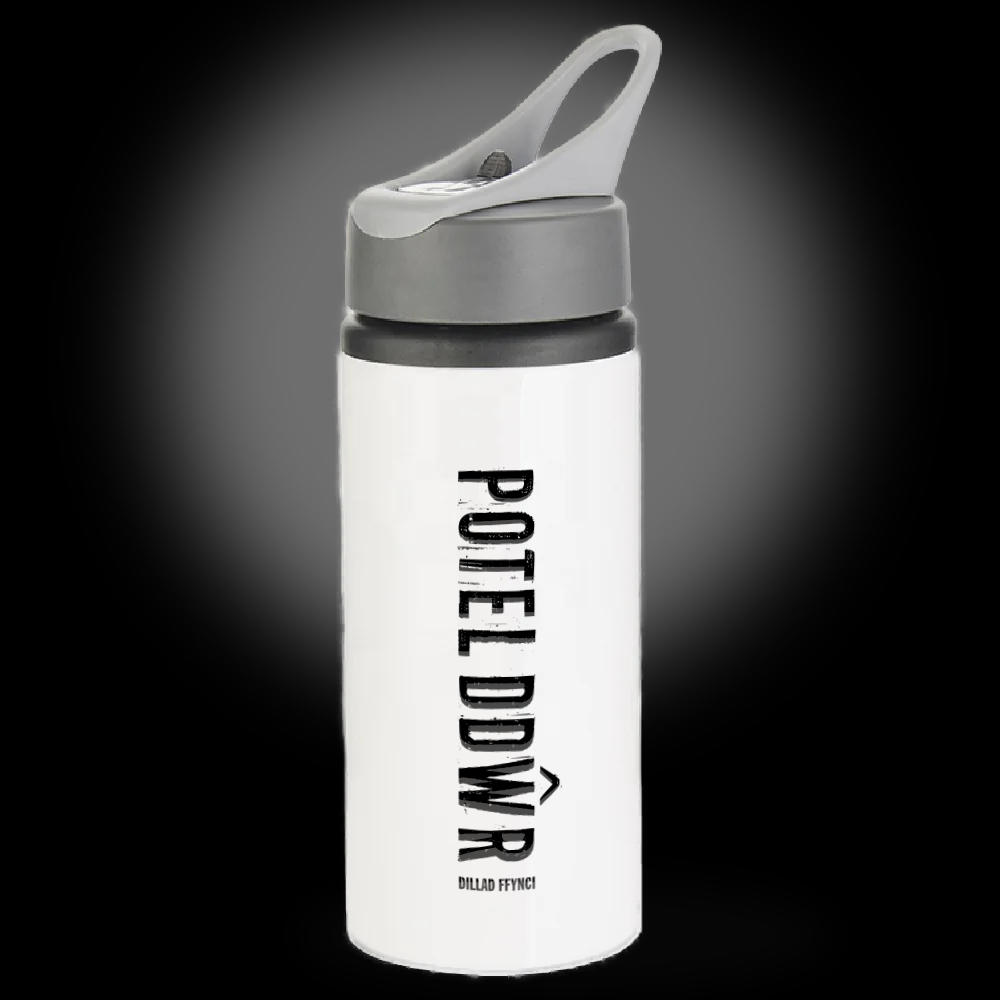 Aluminium Water Bottle - Potel Ddwr