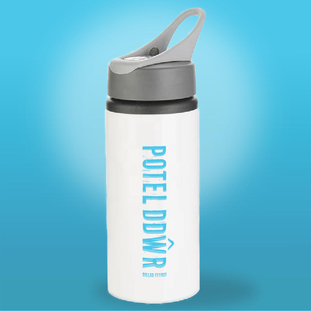 Aluminium Water Bottle - Potel Ddwr
