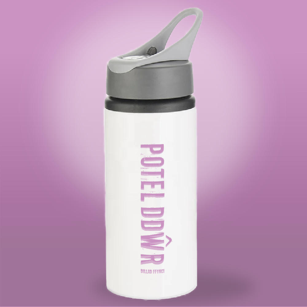 Aluminium Water Bottle - Potel Ddwr