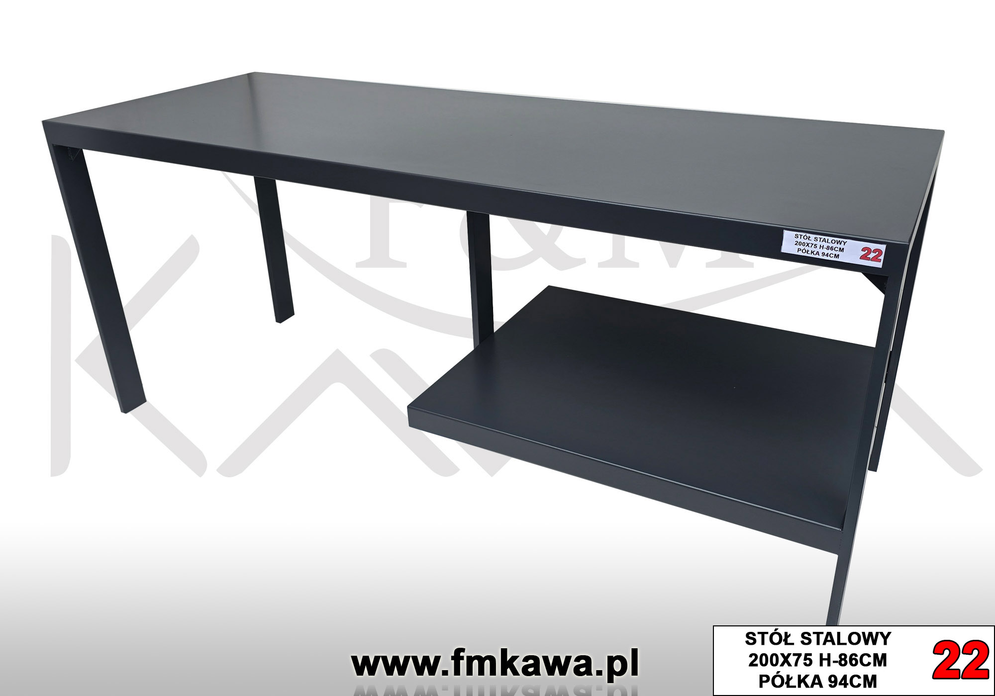 Stalowy stół warsztatowy