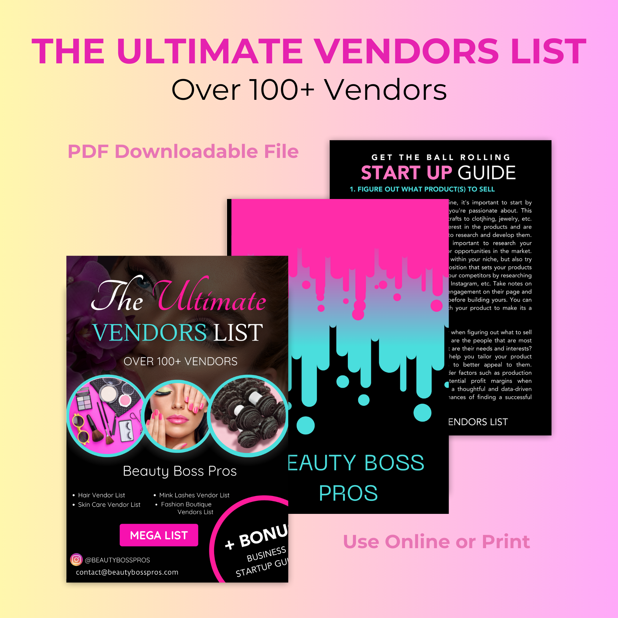 The Ultimate Vendors List