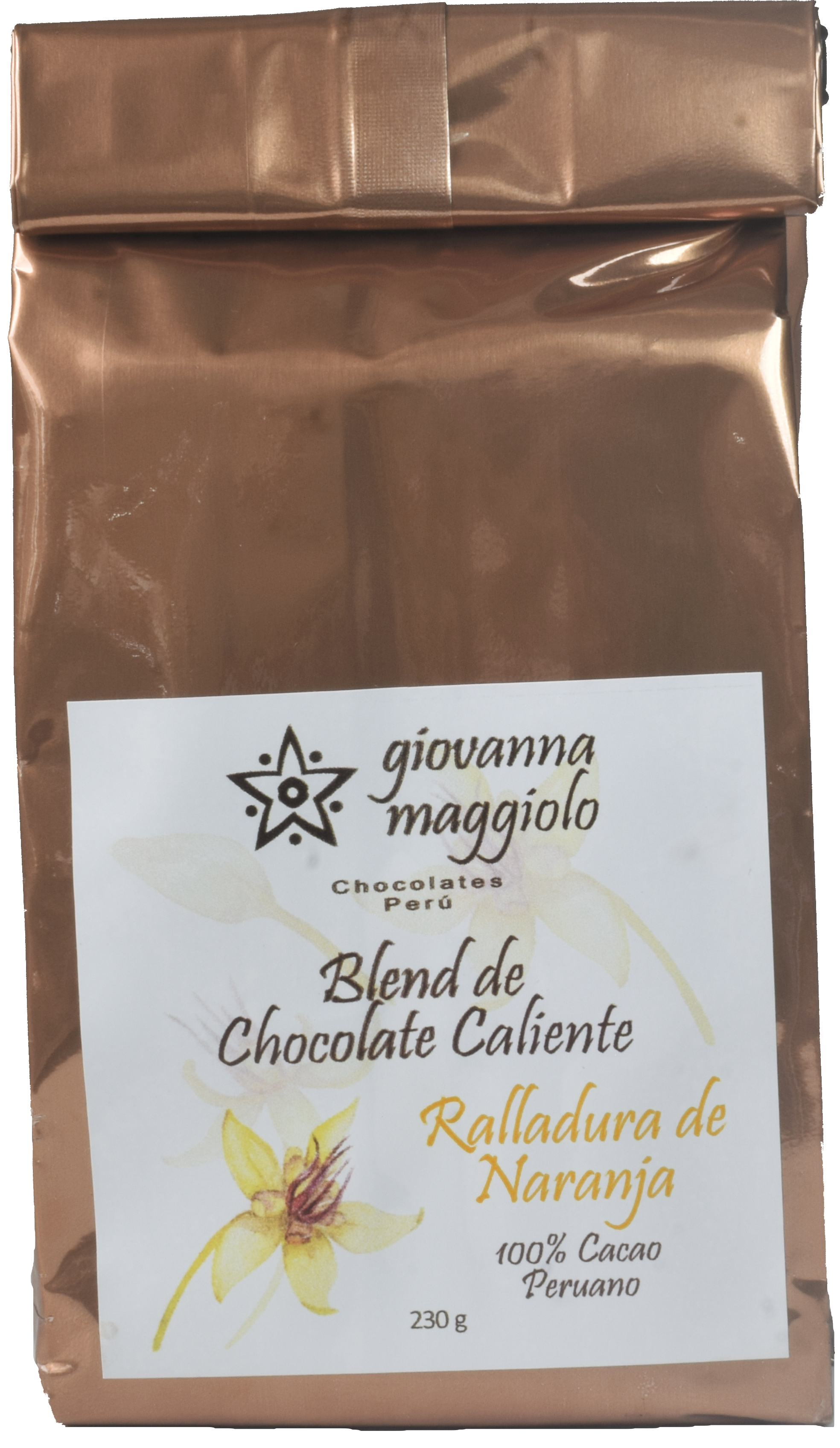 Chocolate Caliente con rayadura de naranja