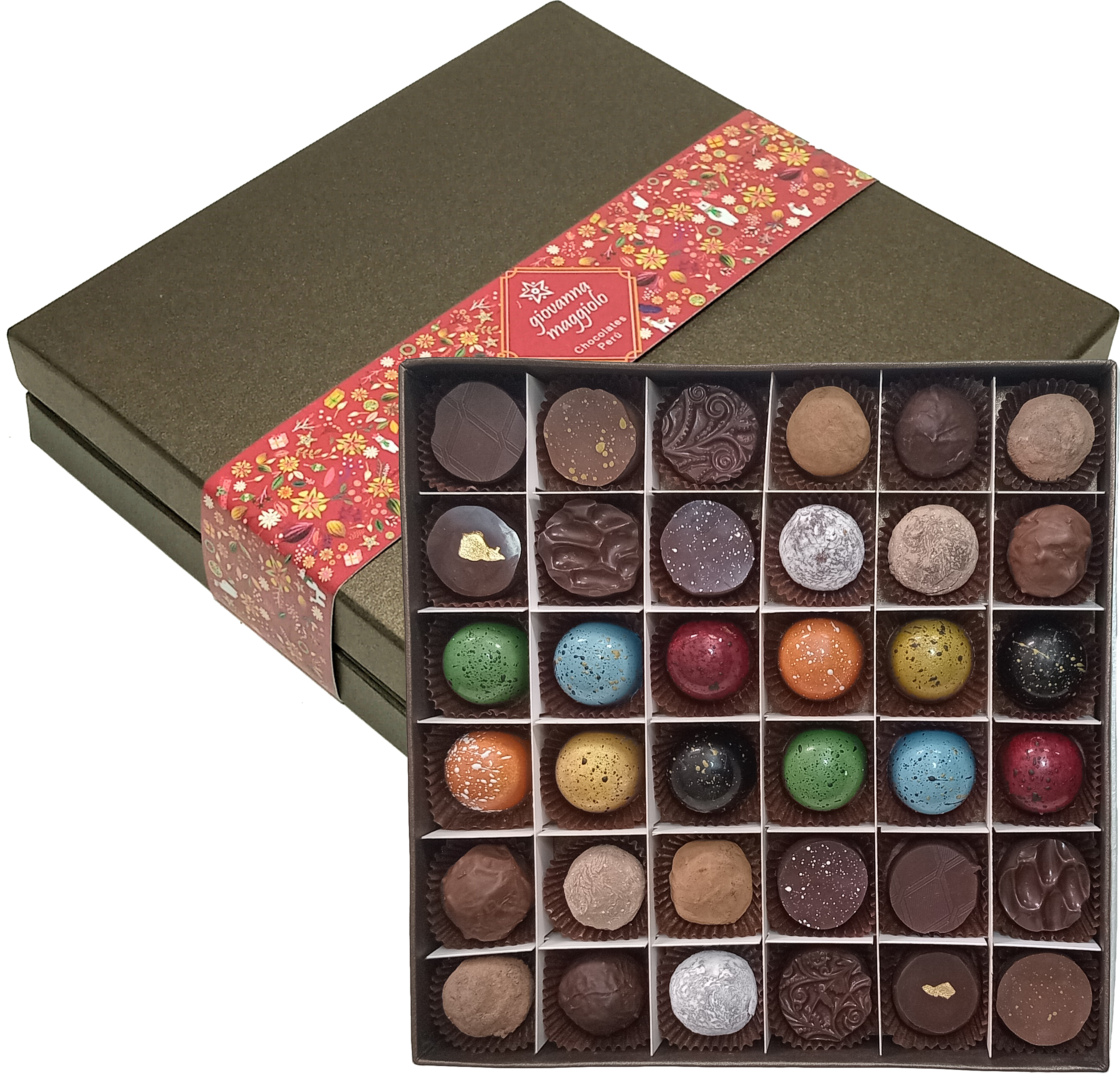 Caja de 36 bombones