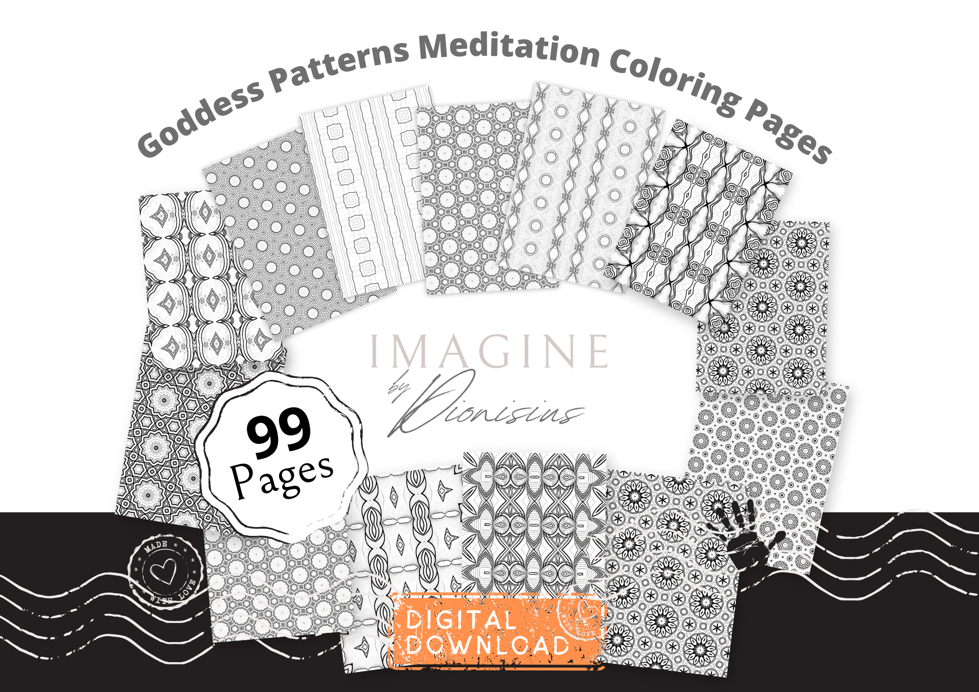 Goddess Patterns Meditation Coloring Pages