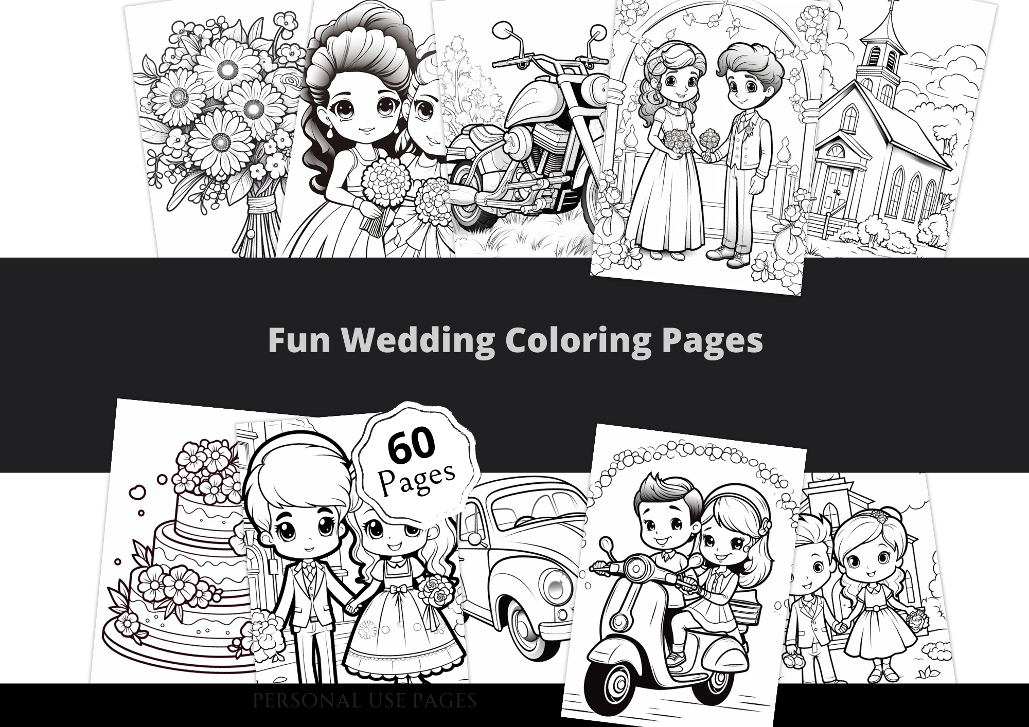 Fun Wedding Dress Coloring Pages