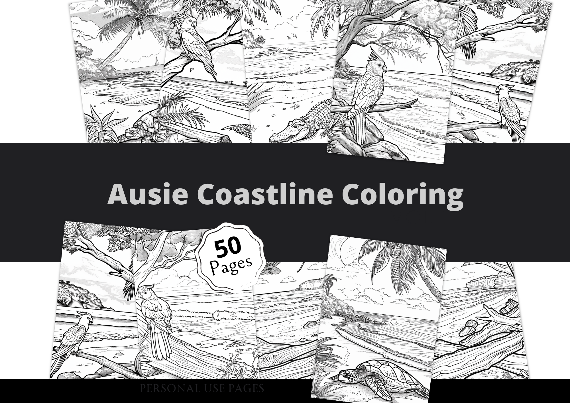 Aussie Coastline Coloring Pages