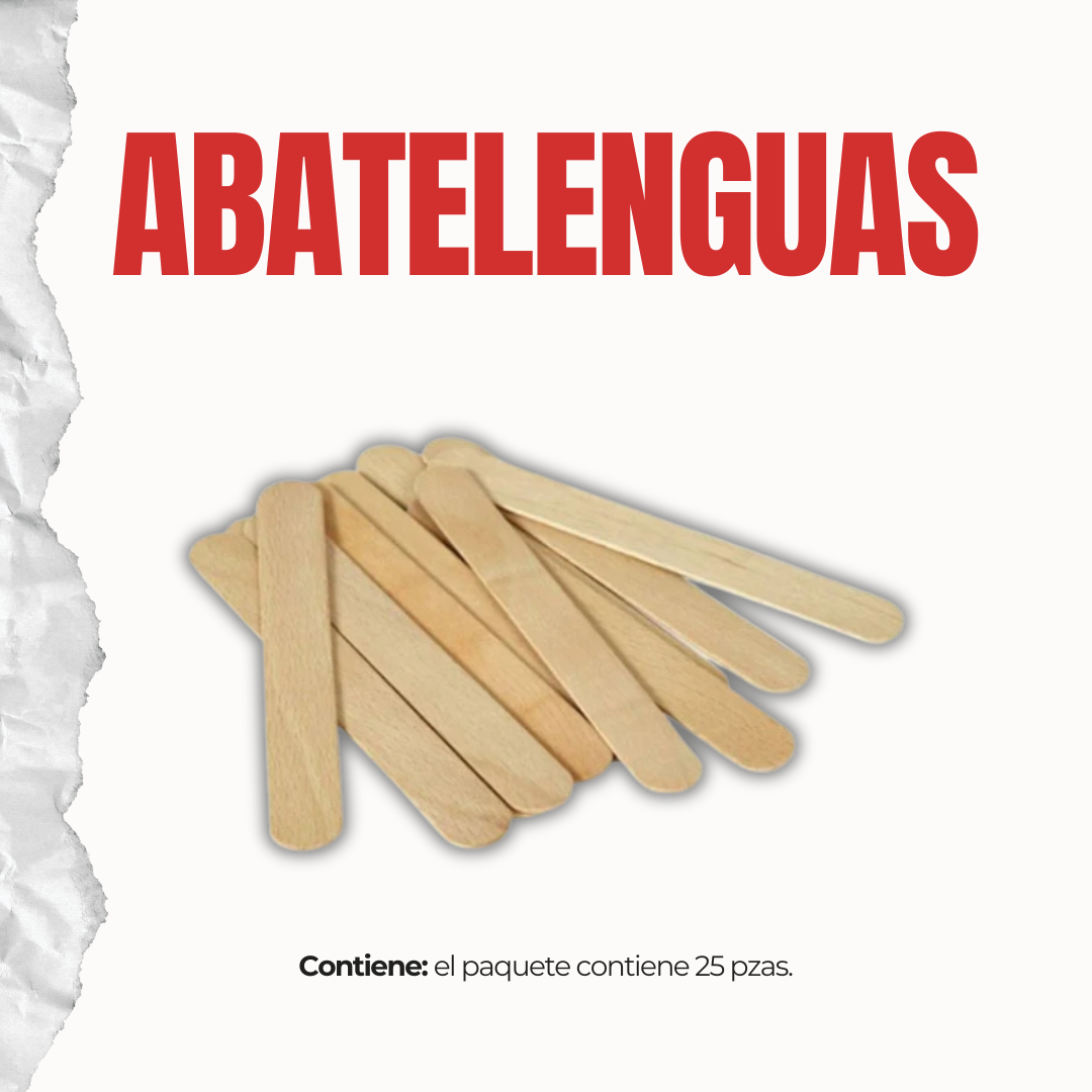 Paquete de abatelenguas