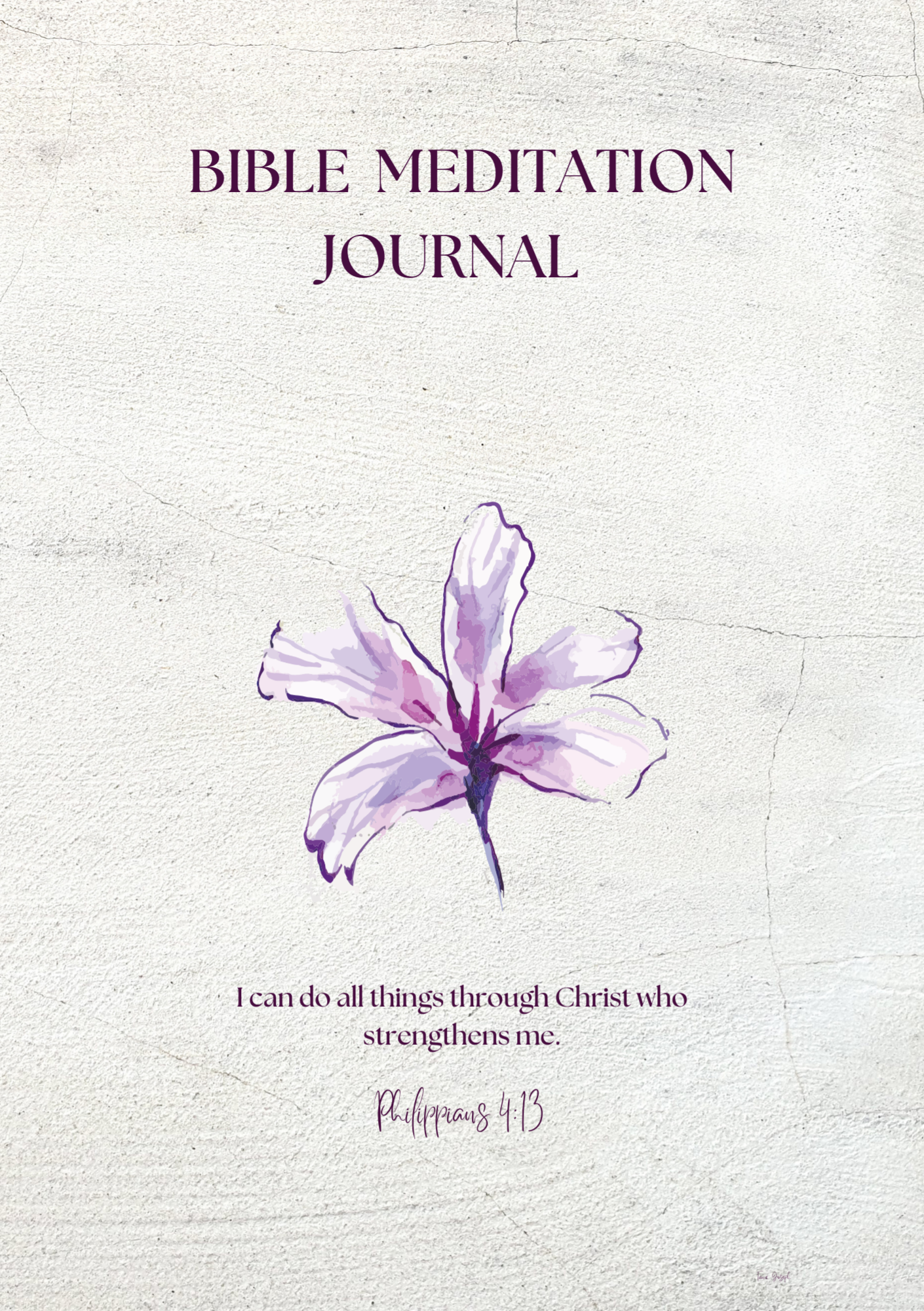 Bible Meditation Journal