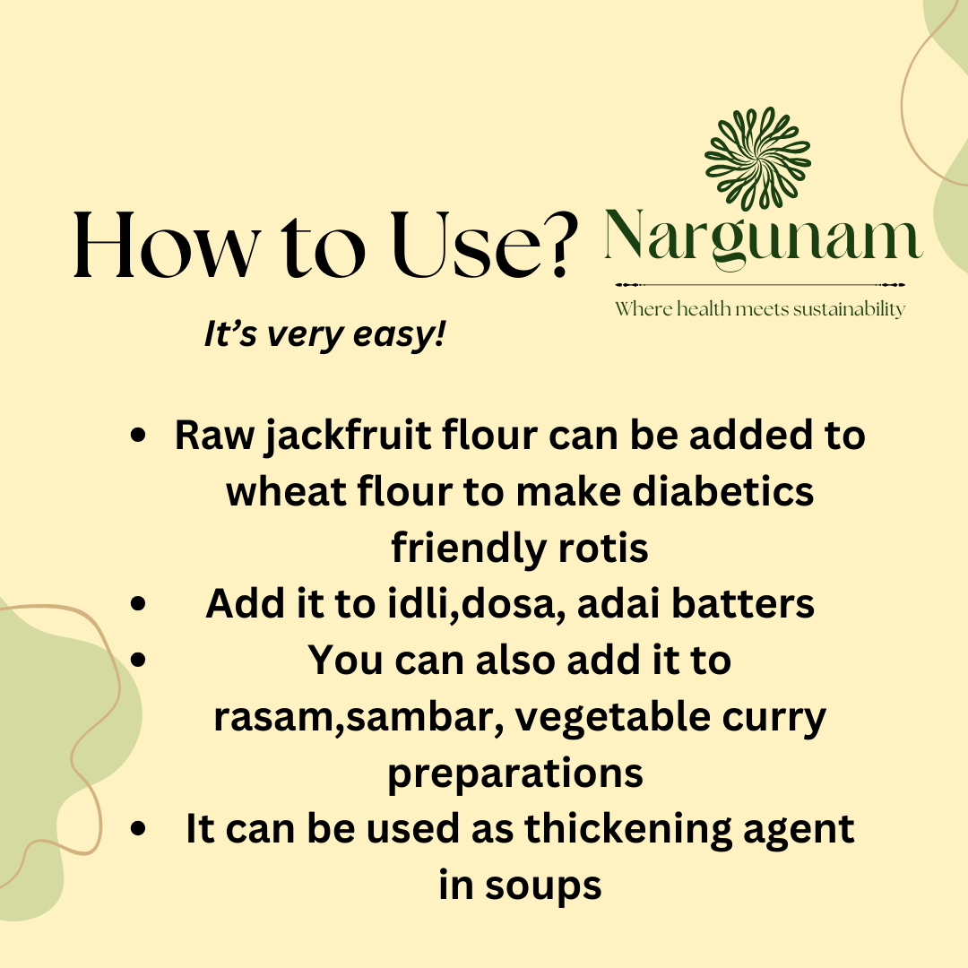 Raw jackfruit powder