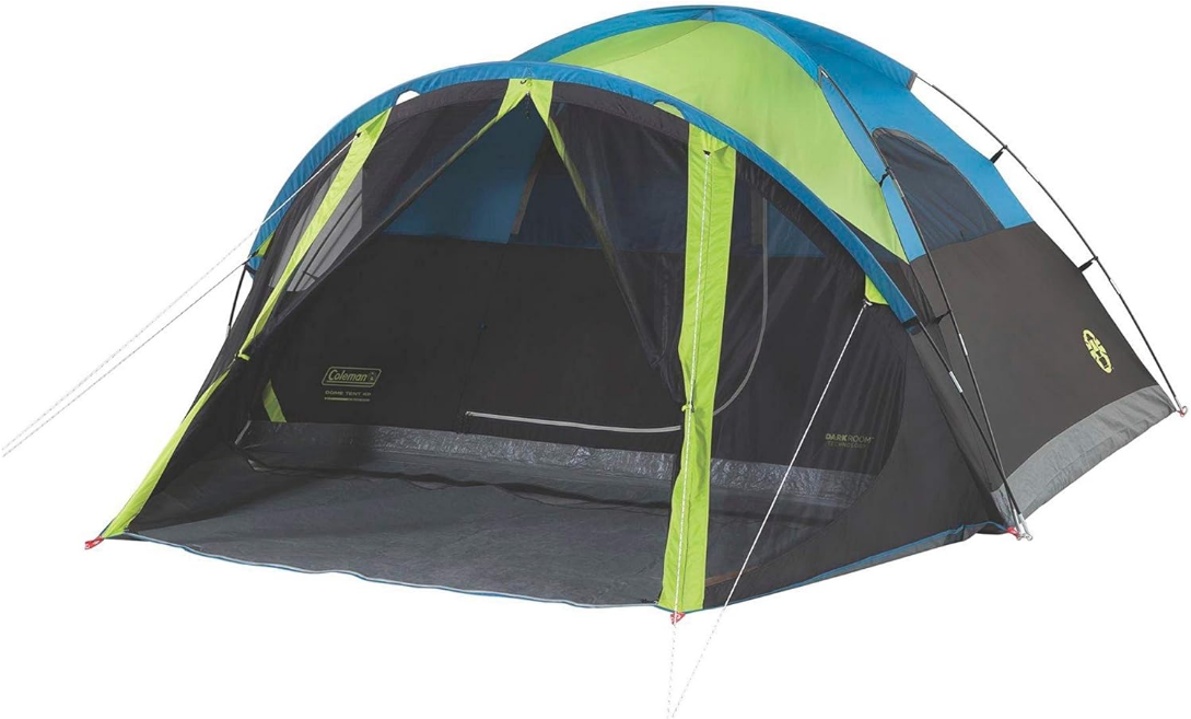 Carlsbad Dark Room Camping Tent with Screened Porch, 4/6 Person Tent Blocks 90% of Sunlight and Keeps Inside Cool, Weatherproof Tent with Easy Setup and Screened-In Porch