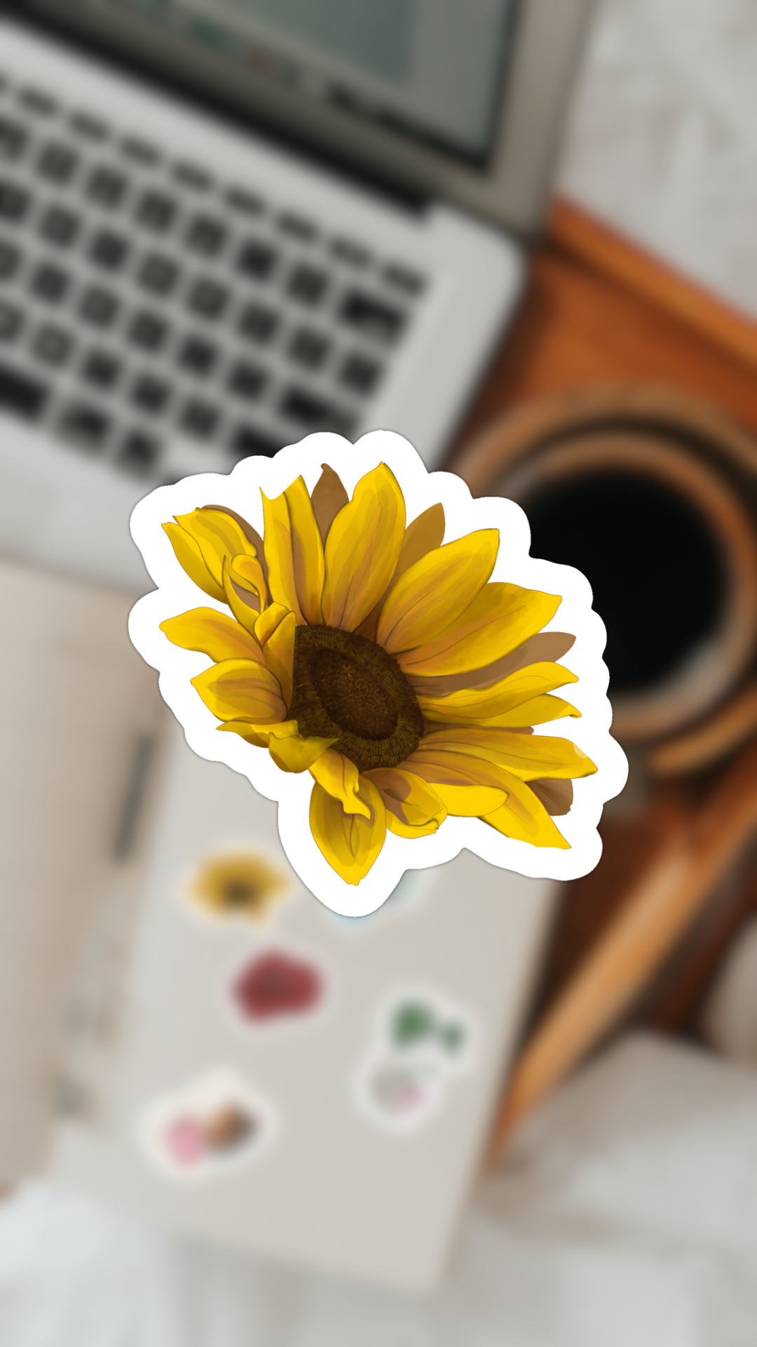 Stickers fleurs (lot de 7)