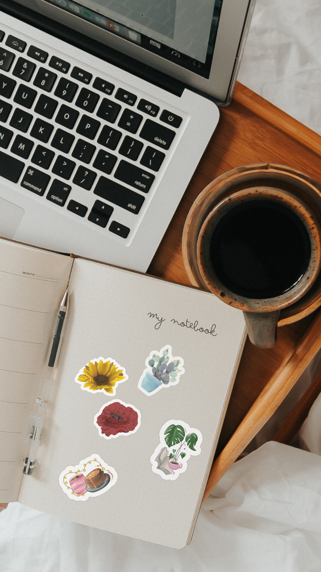 Stickers fleurs (lot de 7)