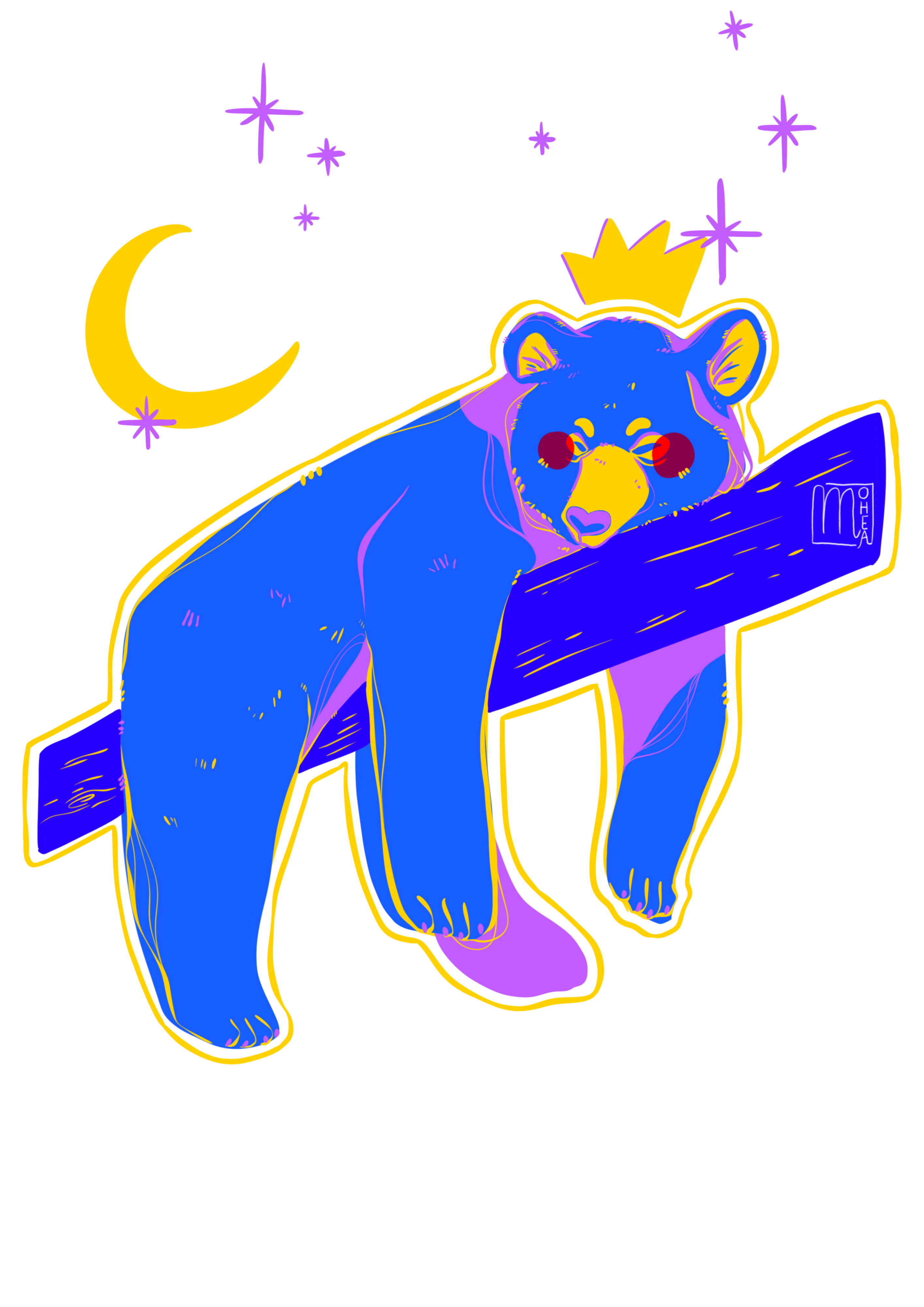 Ours dormeur (arbre)