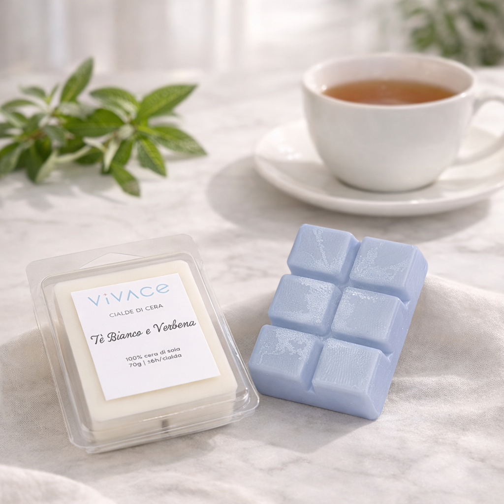 Tè Bianco e Verbena - Cialda di cera