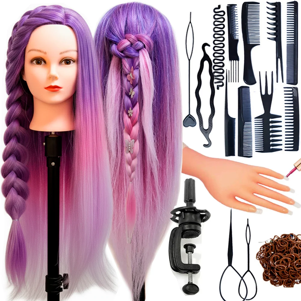 Doll Head With Long Hair and Training Kit DHM4