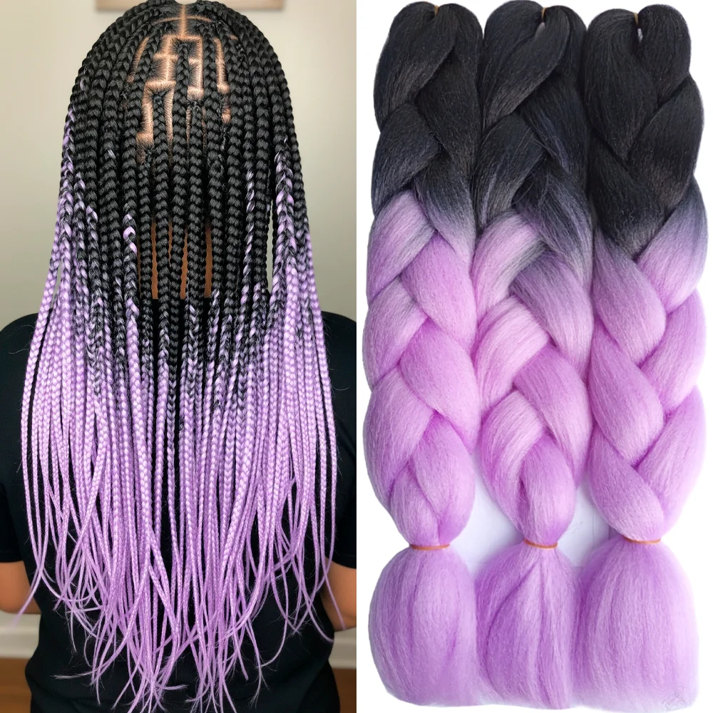 Ombre Braiding Hair Kanekalon 2 Tone, 3 pcs, B27