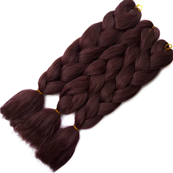 Synthetic Hair Kanekalon Jumbo Braiding Hair, 3 pcs, A10 (99J)