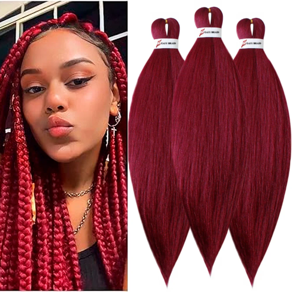 Pre Stretched Braiding Hair, 3 pcs, 900#