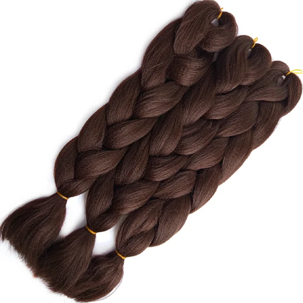 Synthetic Hair Kanekalon Jumbo Braiding Hair, 3 pcs, A4 (4#)