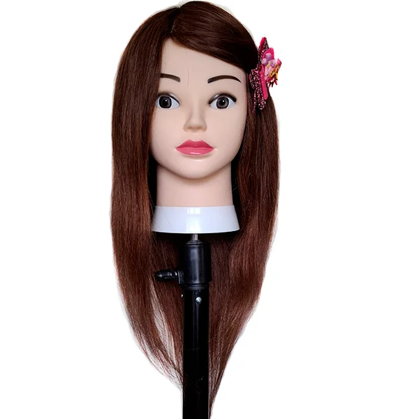Stylish Head 100% Human Hair Dyeing and Hairstyling HMN1