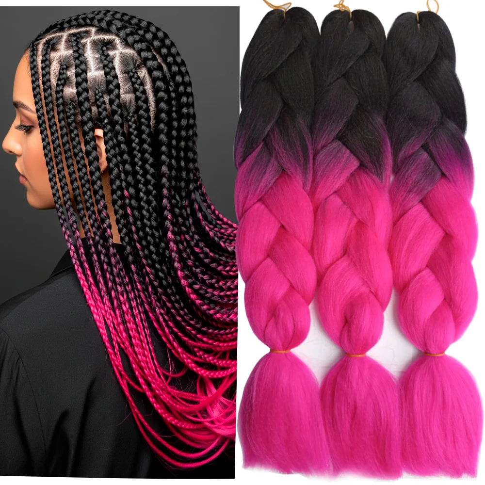 Ombre Braiding Hair Kanekalon 2 Tone, 3 pcs, B7