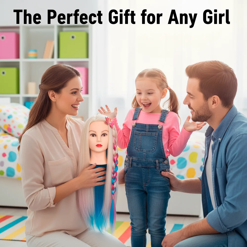 Training Hairdressing Head For Braiding Practice DH7