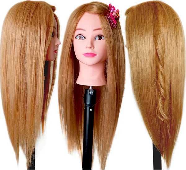 Training Kit For Braids With Head Gear Training Head, Synthetic Hair Kanekalon 3pcs, Braiding Kit