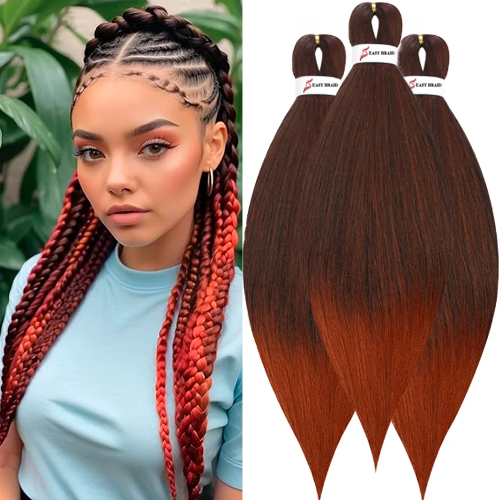 Pre Stretched Braiding Hair, 3 pcs, T1B 350