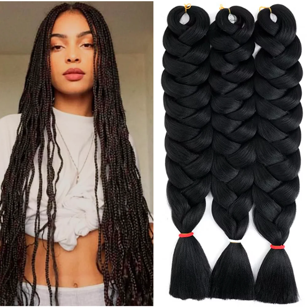 Jumbo Braiding Hair Extra Long, 3 pc, 41inch, A2