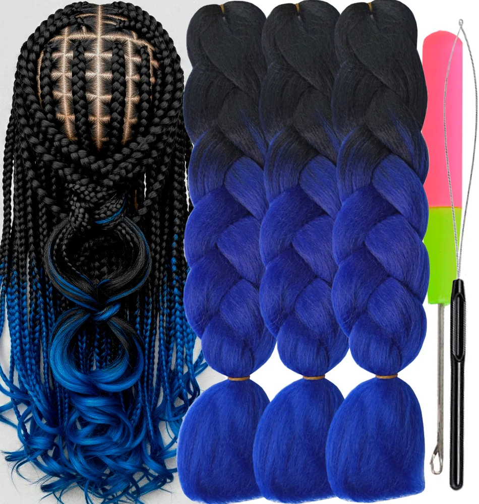 Ombre Braiding Hair Kanekalon 2 Tone, 3 pcs, B21
