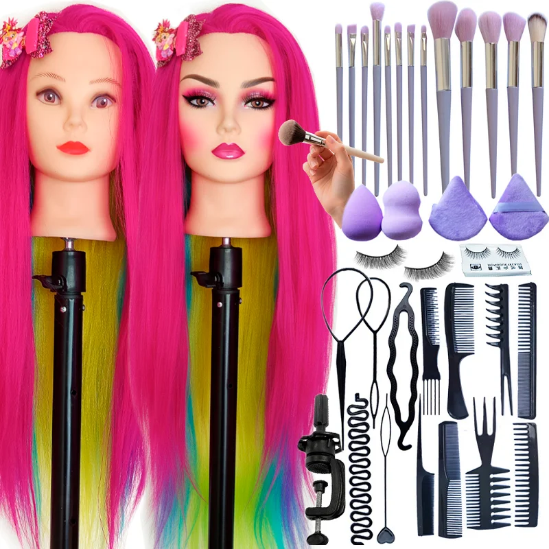Doll Head For Hairdressing And Makeup For Kids With Training Kit