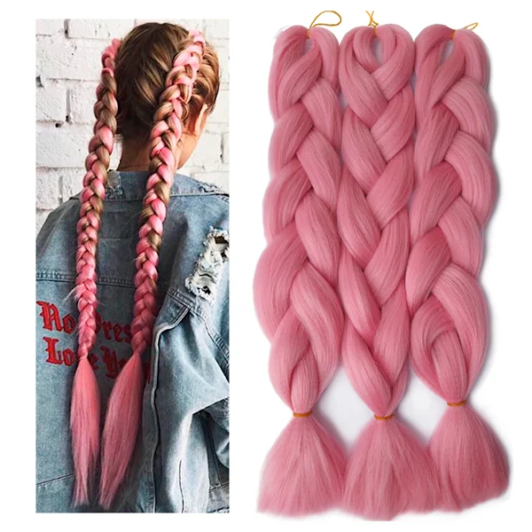 Synthetic Hair Kanekalon Jumbo Braiding Hair, 3 pcs, A15