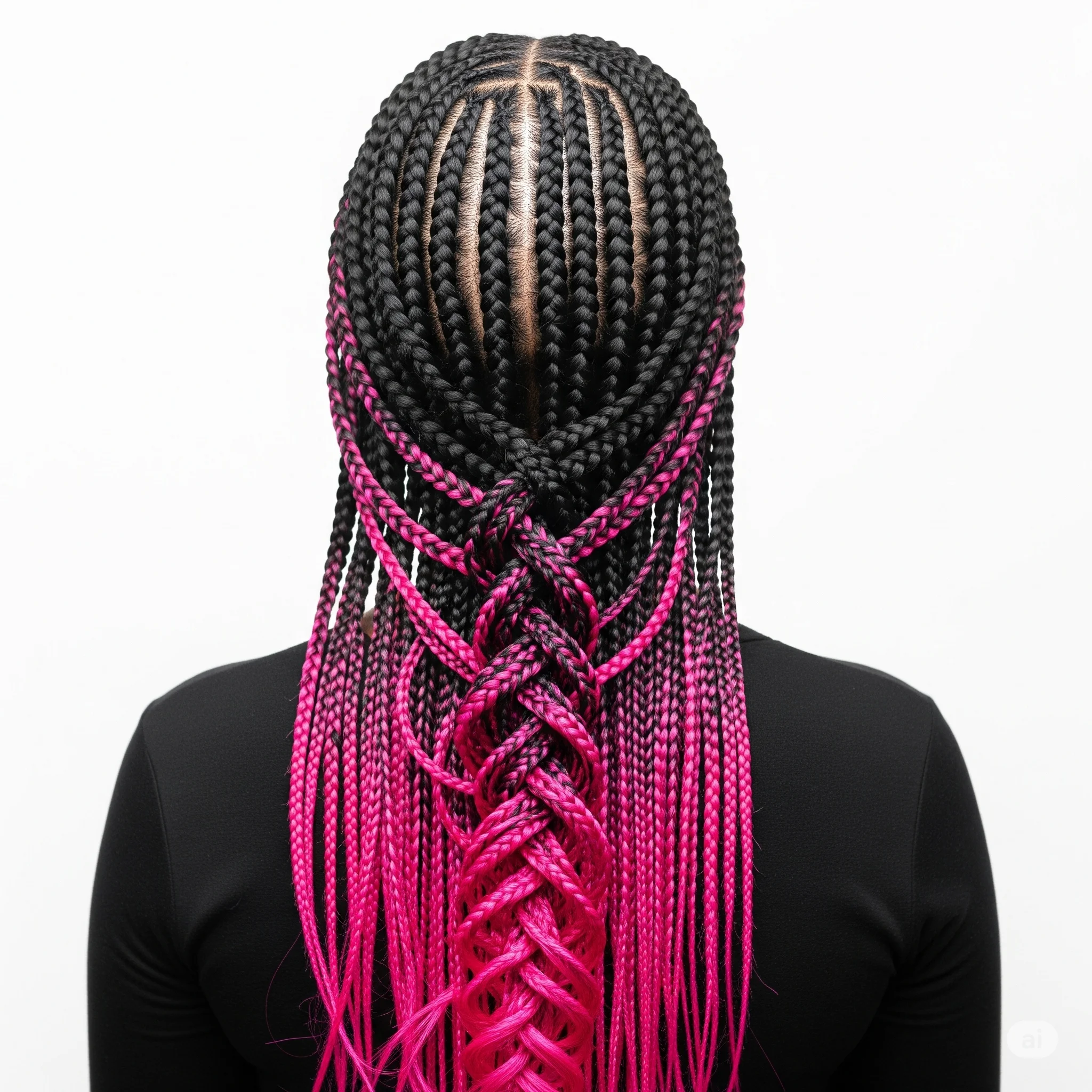 Ombre Braiding Hair Kanekalon 2 Tone, 3 pcs, B7