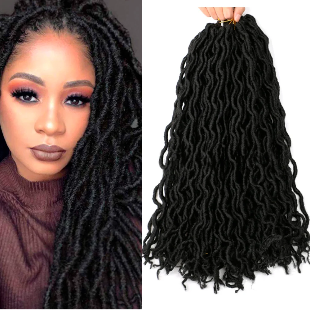 Gypsy Faux Locs B1 18 inch, 24 strands per pack