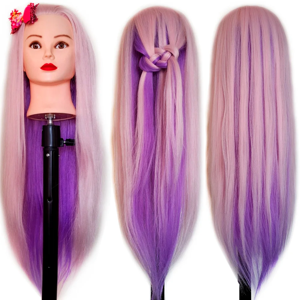 Mannequin Head Doll With long Hair and Training Kit DHD6