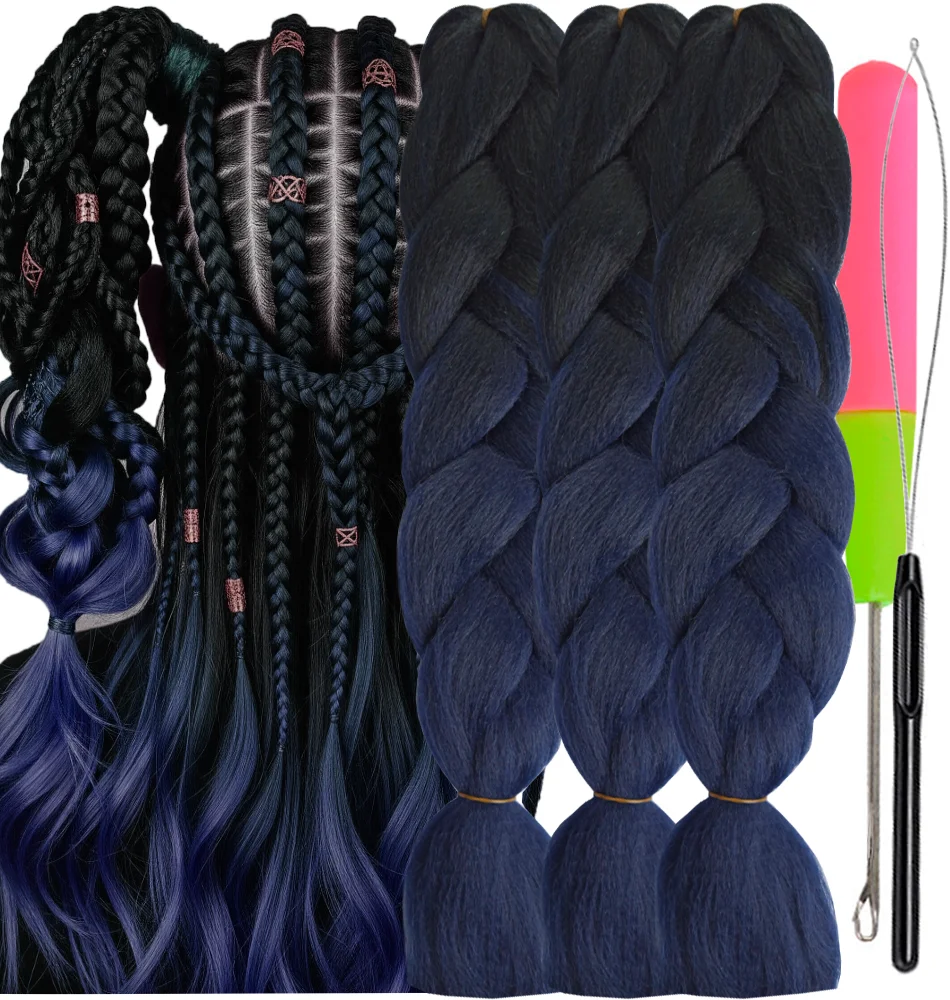 Ombre Braiding Hair Kanekalon 2 Tone, 3 pcs, B20