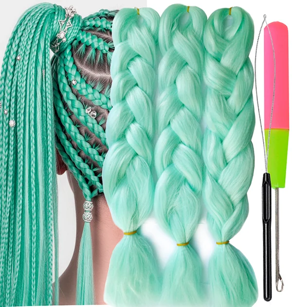 Synthetic Hair Kanekalon Jumbo Braiding Hair, 3 pcs, A25