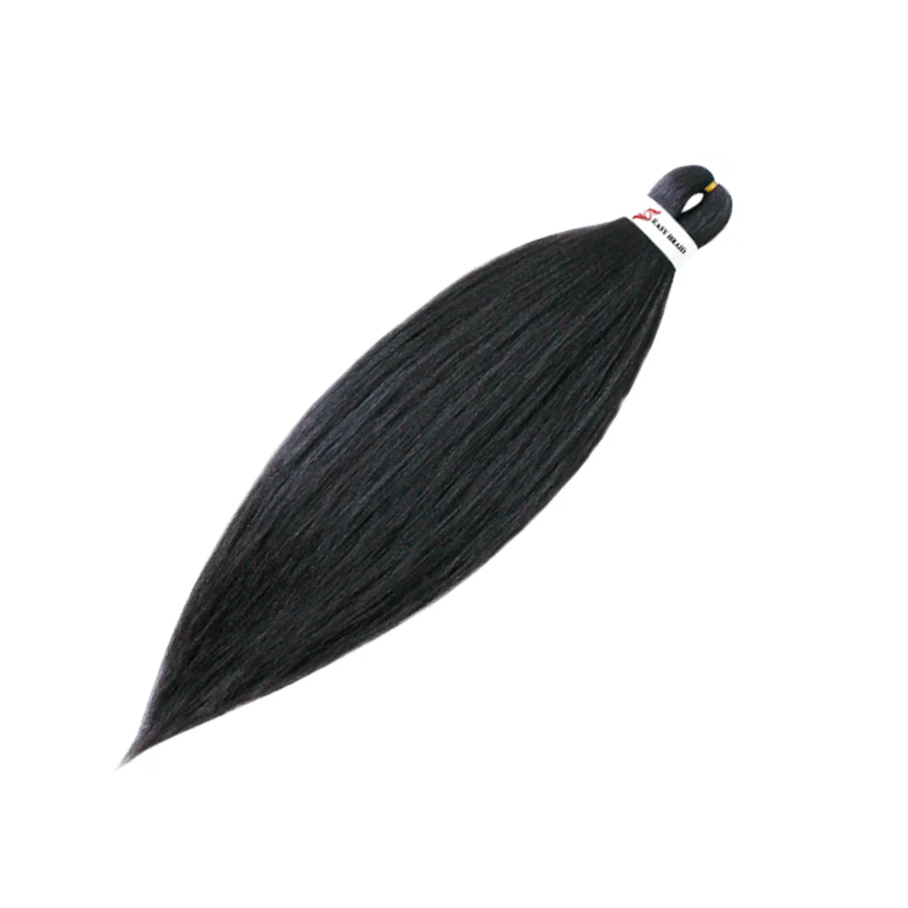 Pre Stretched Braiding Hair, 3 pcs, 1B#