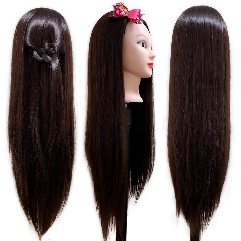 Training Kit For Braids With Head Gear Training Head, Synthetic Hair Kanekalon 3pcs, Braiding Kit